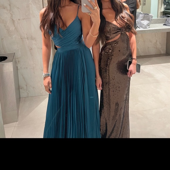 HALSTON
Chloe Sequinned Evening Gown - Picture 5 of 5